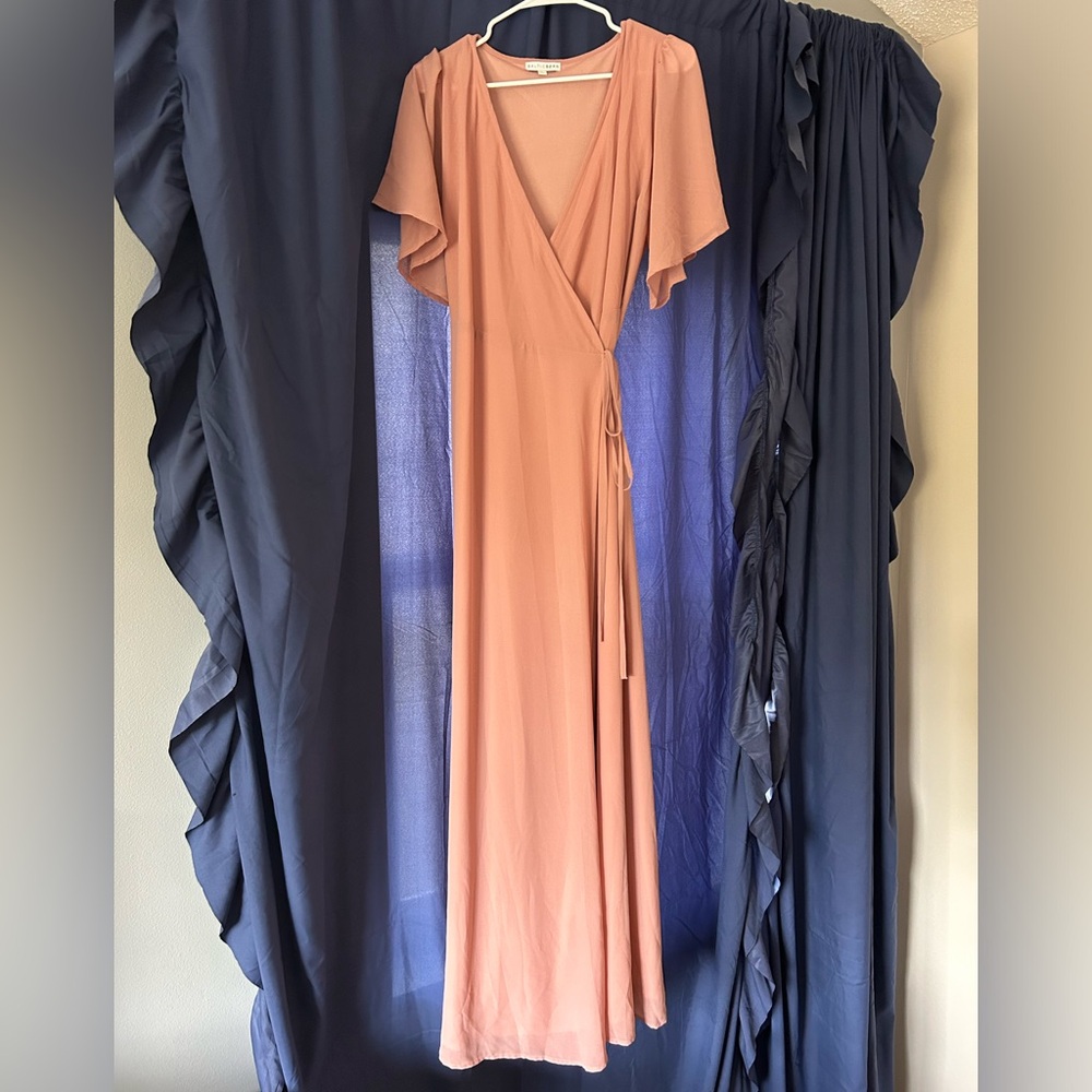 XL Dusty Rose Wrap Dress